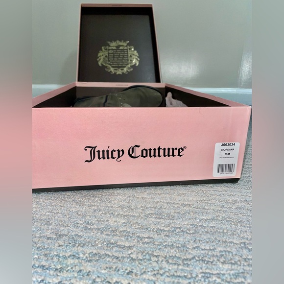 Juicy Couture Grey distressed suede GIORDANA boots size 9 - Picture 5 of 6